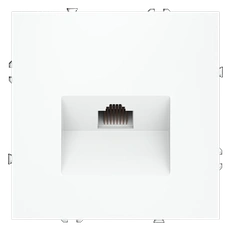Изображение Розетка компьютерная встраиваемая VOLTUM S70 RJ45 кат.6 (белый матовый)